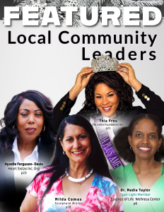 Cover of "Community Leaders Mompreneure," Source Volume 1, Issue 4, featuring a group of diverse women community leaders and mom entrepreneurs.
